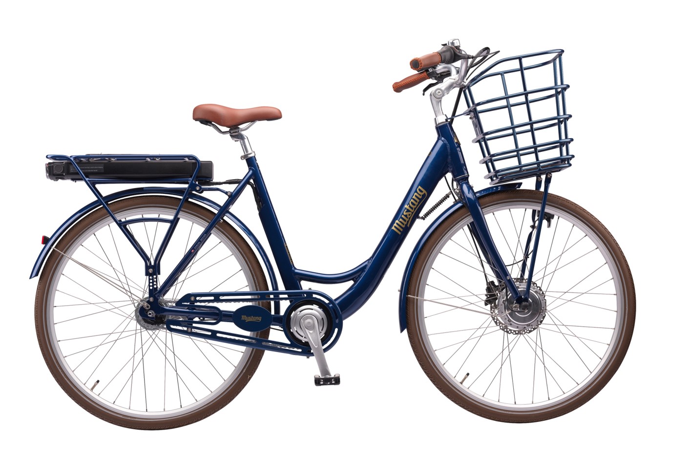 Mørkeblå Mustang dame elcykel