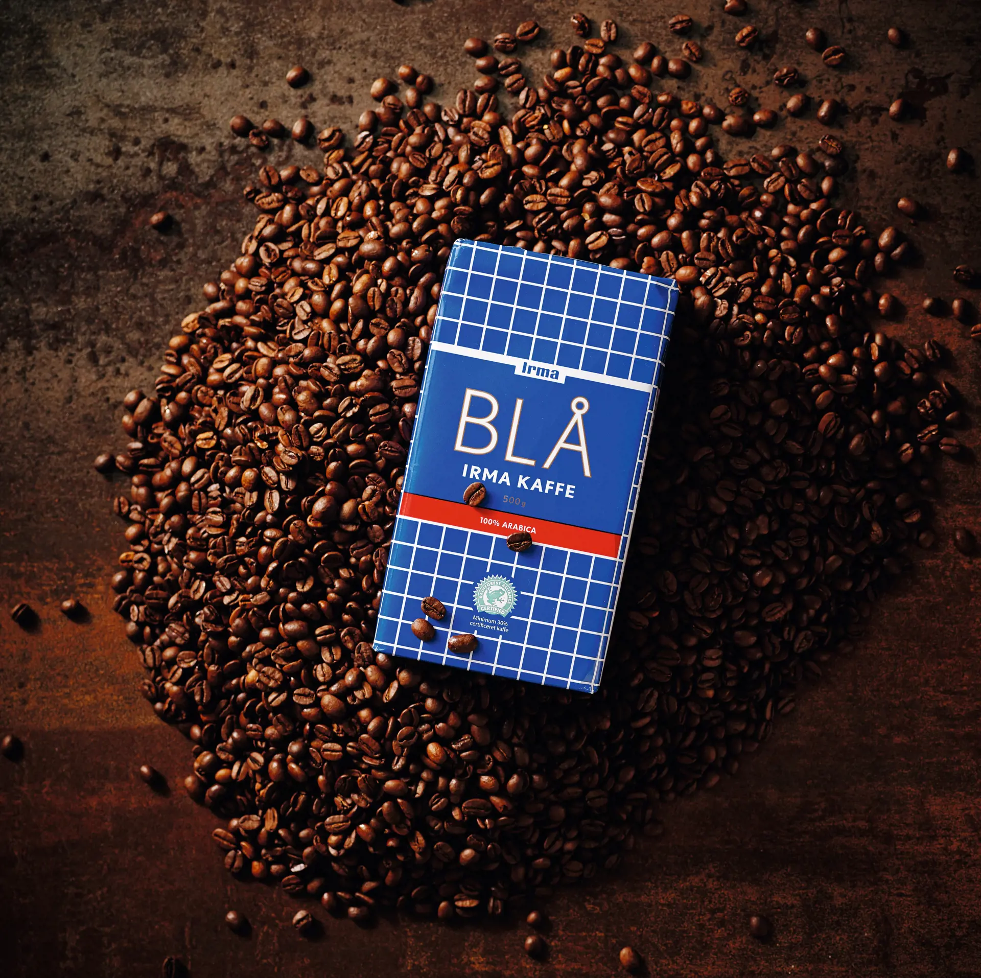 Irmas ikoniske blå kaffe