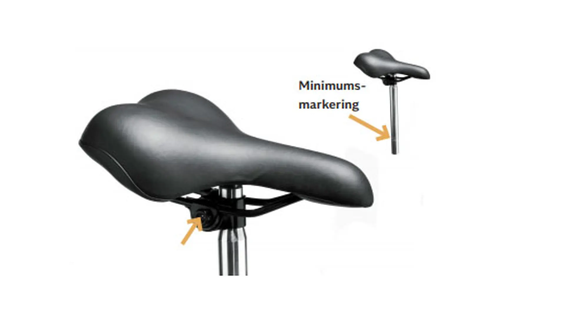 Indstilling af cykelsadel