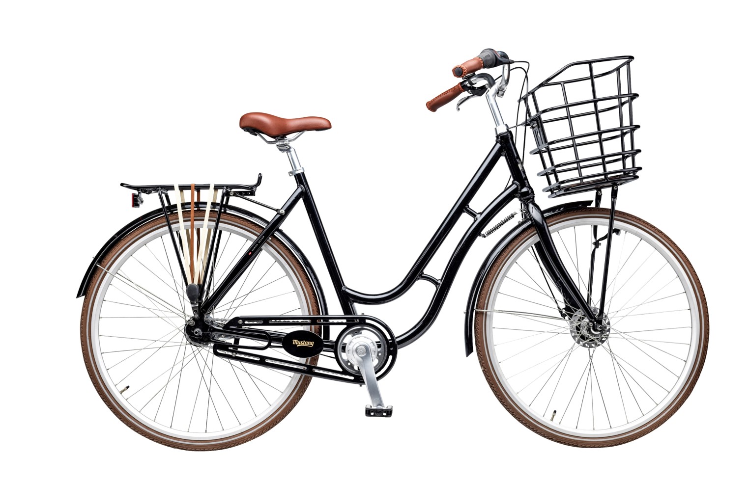 Sort Mustang damecykel 
