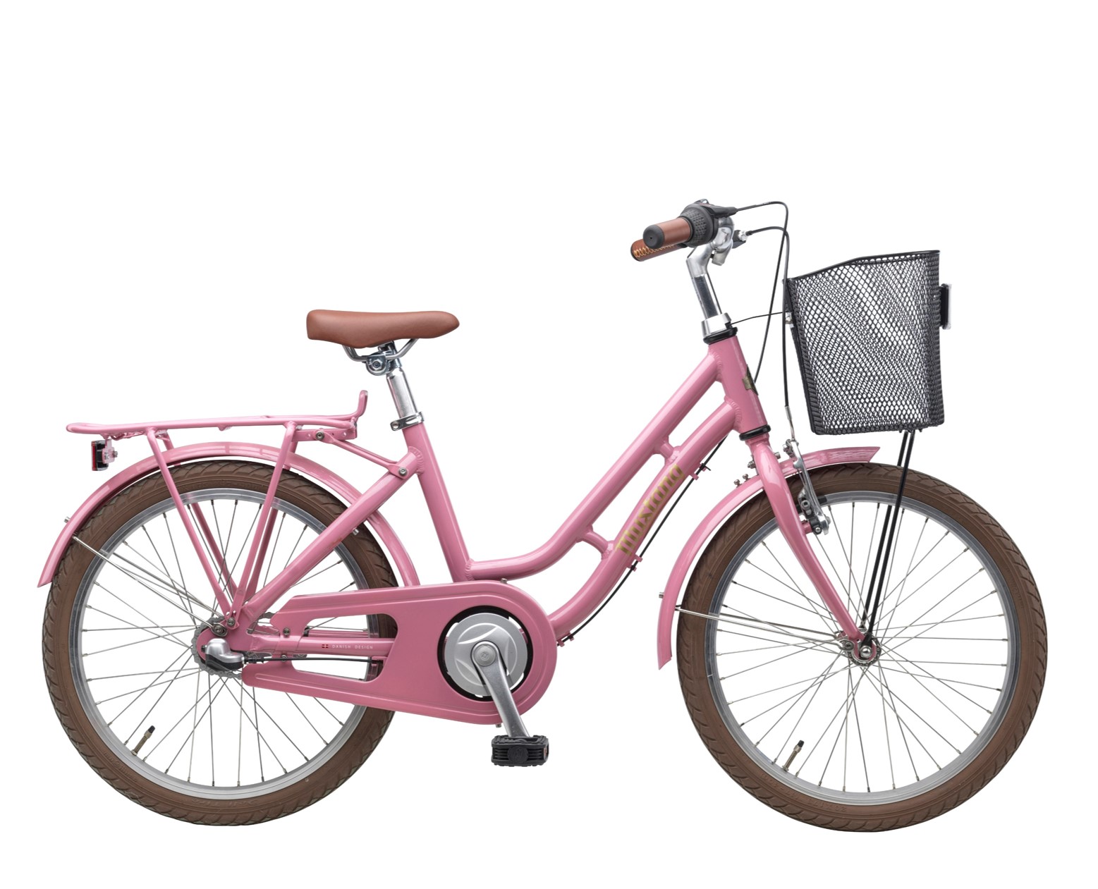 Lyserød pigecykel Mustang