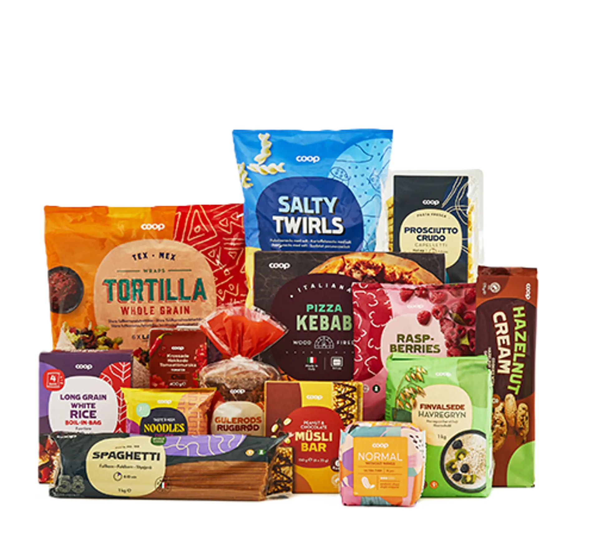 Blandede Coop-varer