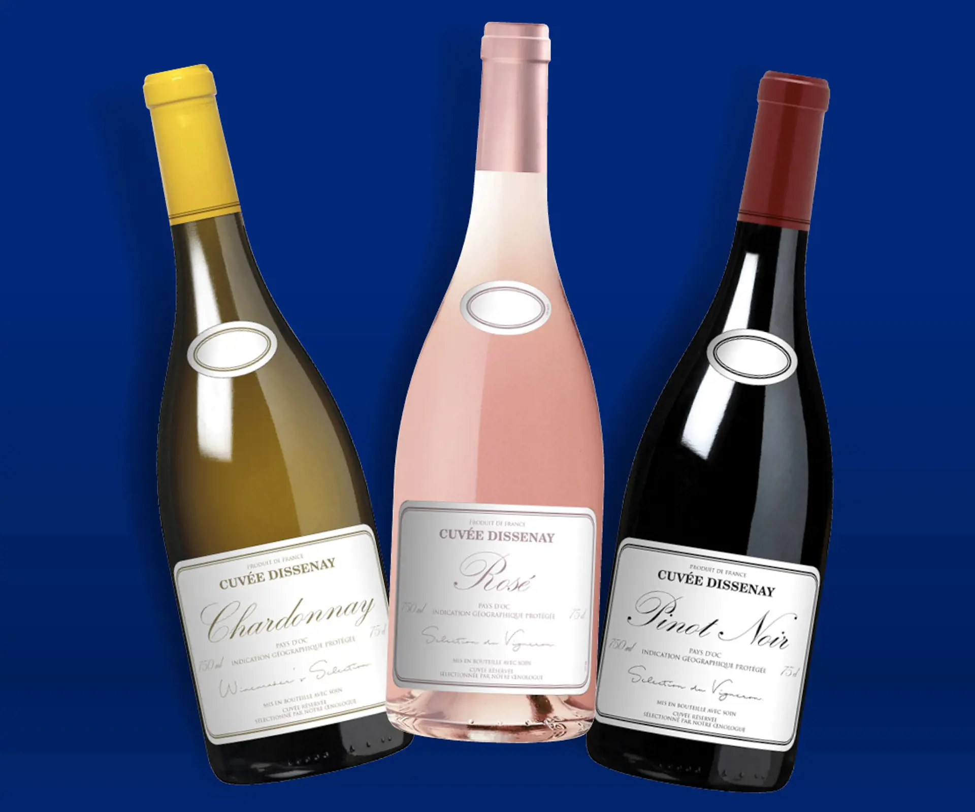 Cuvée Dissenay hvid-, rød- og rosévin