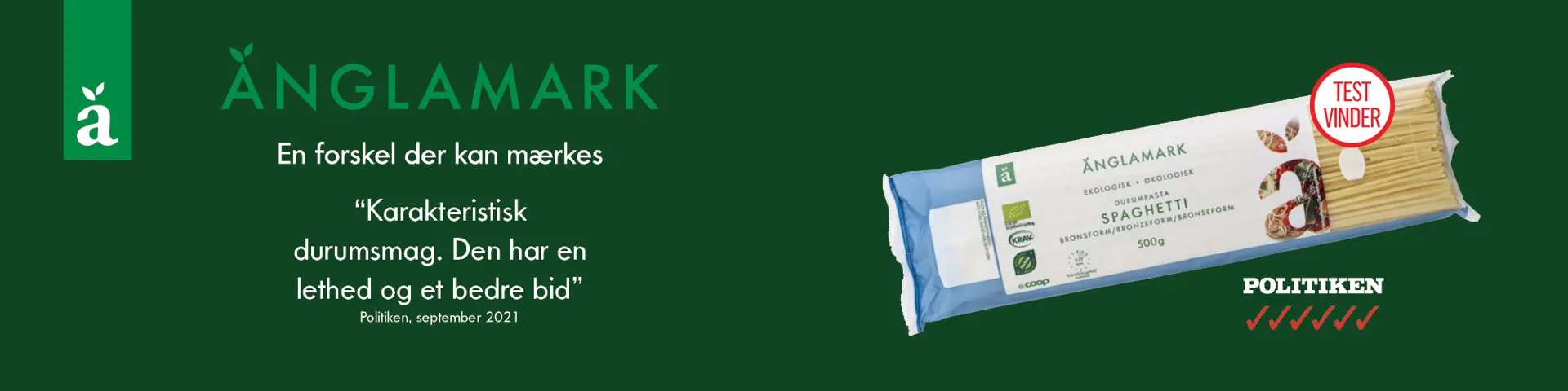 änglamark spaghetti testvinder 