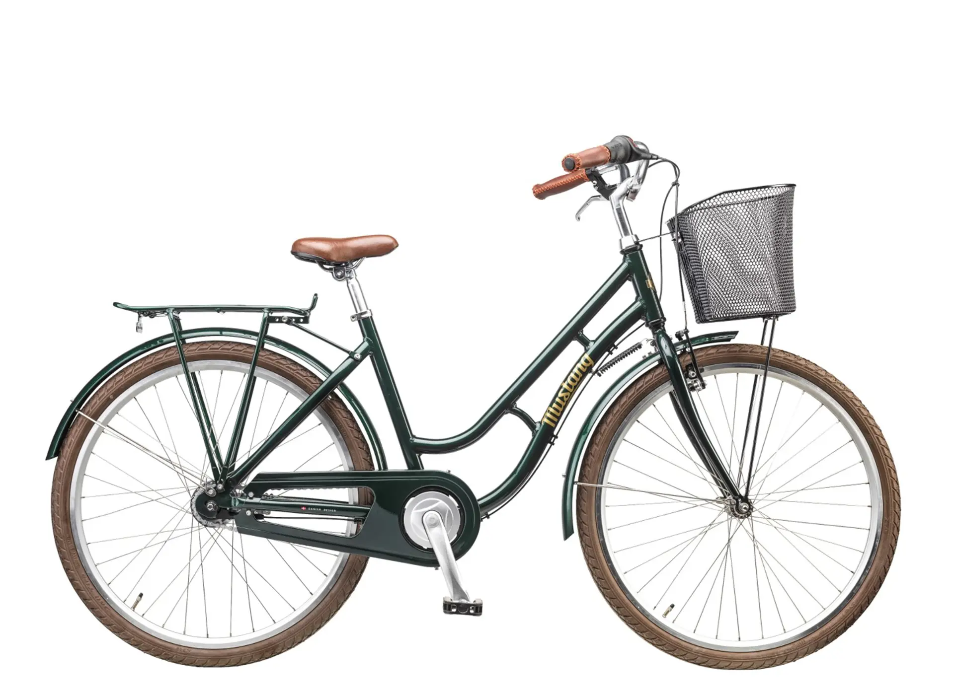 Mørkegrøn Mustang pigecykel